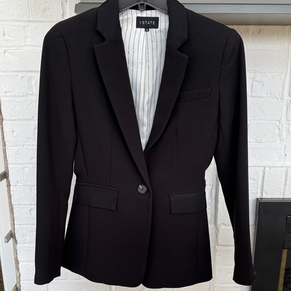 1. State Women's Classic Black Suit Jacket/Blazer